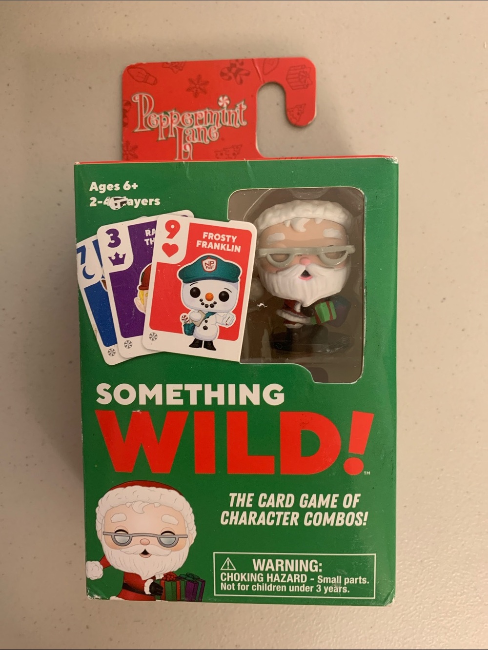 Something Wild Peppermint Lane Card Game Funko Collectible Santa Figure